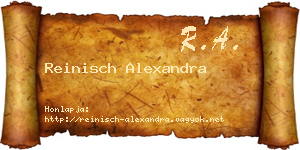 Reinisch Alexandra névjegykártya